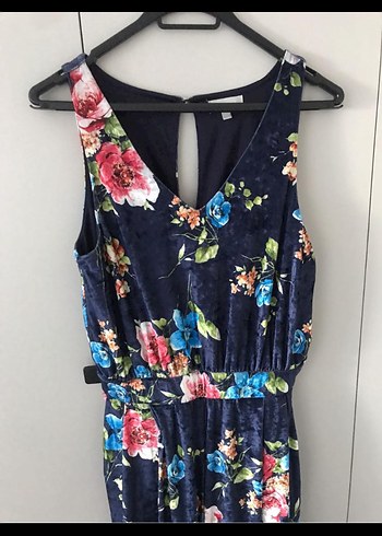 Çiçek Desenli Uzun Bohem Elbise - Görsel 2