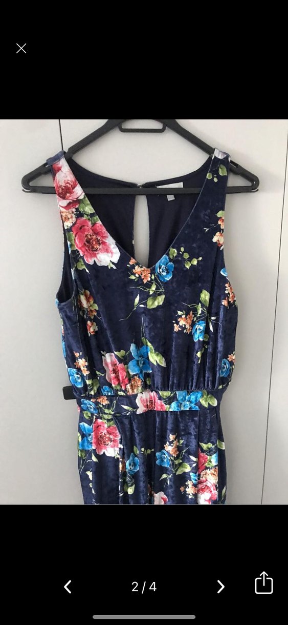 Çiçek Desenli Uzun Bohem Elbise - Görsel 2