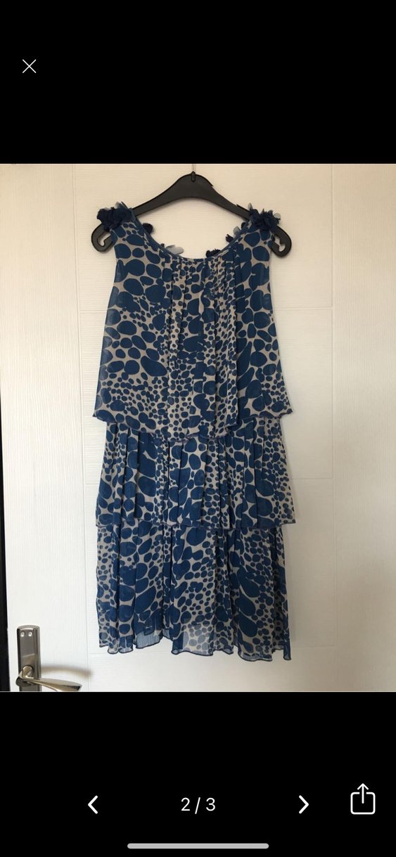 Volanlı, Askısız, Midi Bohem Elbise - Görsel 2