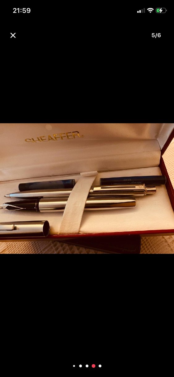 Şık Altın Renkli Sheaffer Kalem Seti - Görsel 5