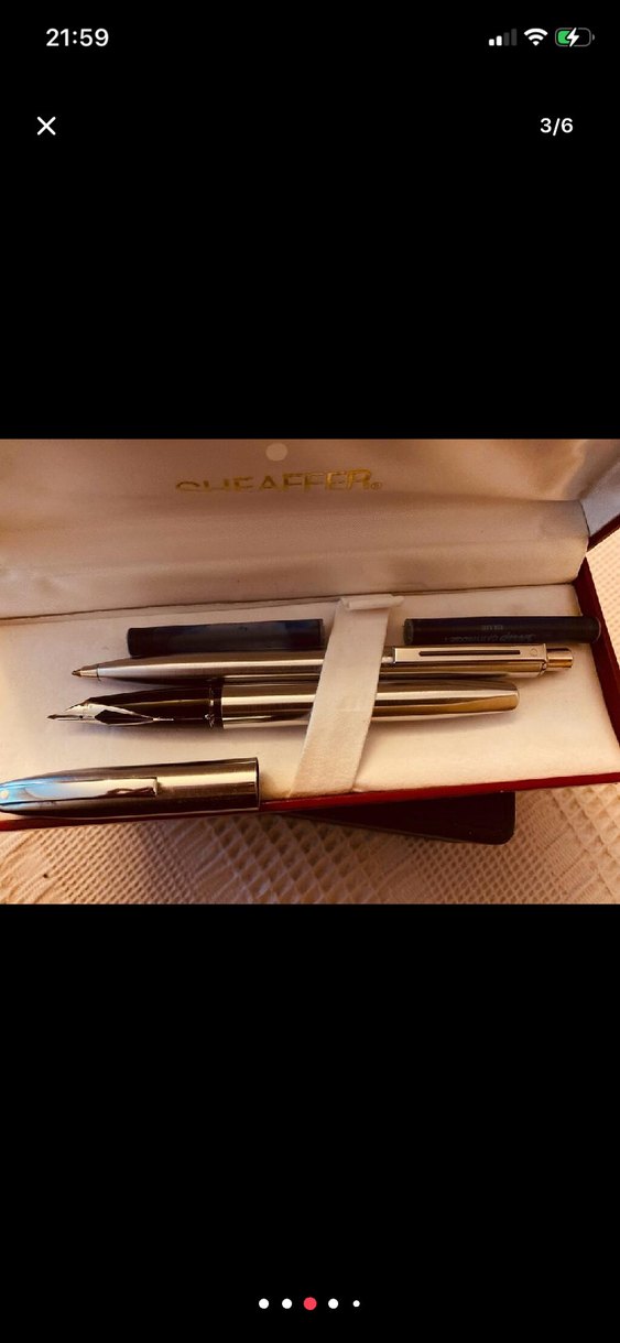 Şık Altın Renkli Sheaffer Kalem Seti - Görsel 3