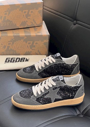 39 Beden Gri Simli Platform Topuklu Spor Ayakkabı
