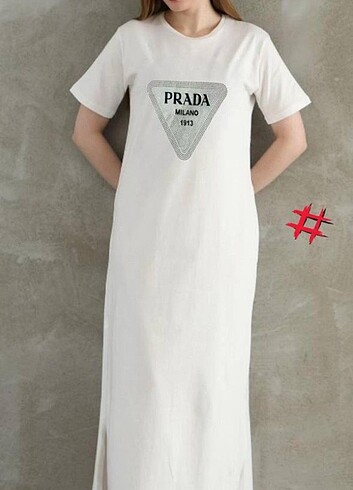 ????NEW MODEL???? PRADA uzun tişört elbise