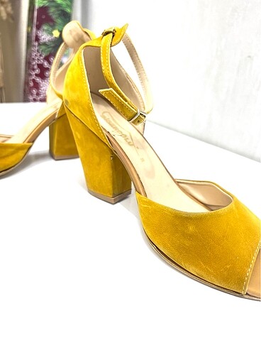 Sarı yazlık ayakkabı - Görsel 5