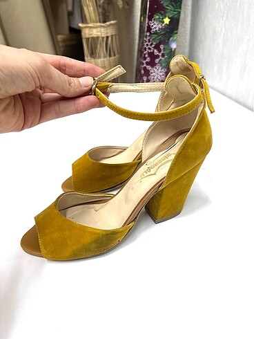 Sarı yazlık ayakkabı - Görsel 8