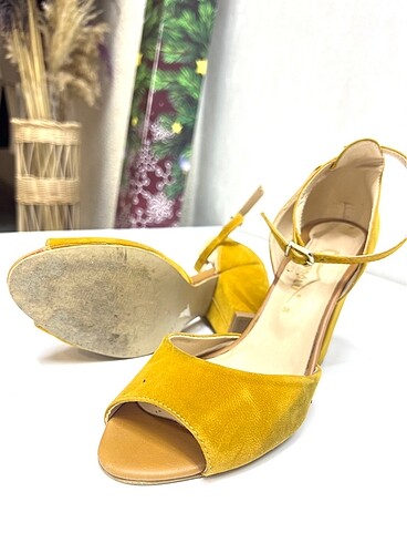 Sarı yazlık ayakkabı - Görsel 9