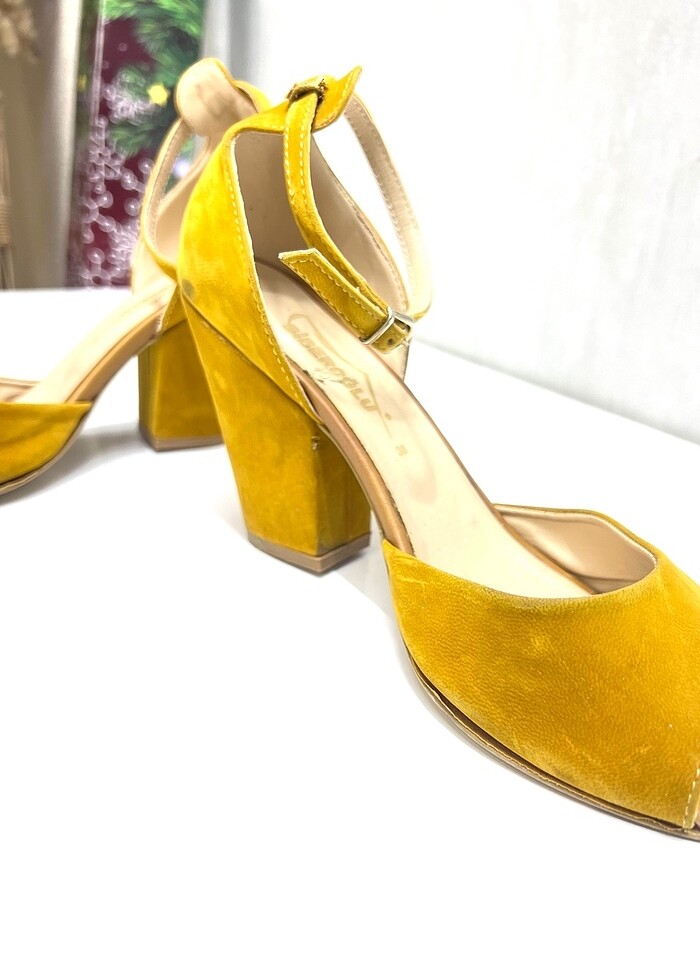 Sarı yazlık ayakkabı - Görsel 5
