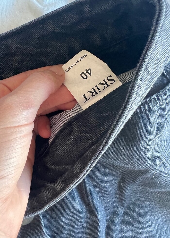 Siyah mini kot etek - Görsel 3