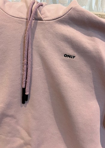 Pembe Yüksek Yakalı Kadın Sweatshirt - Görsel 2