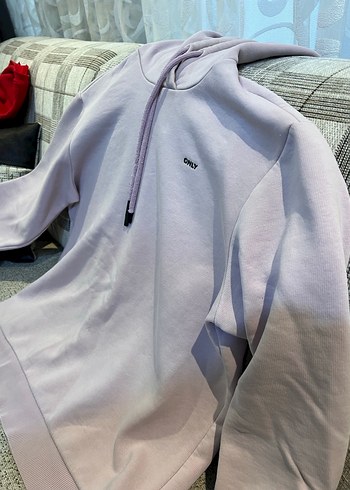 Pembe Yüksek Yakalı Kadın Sweatshirt - Görsel 6