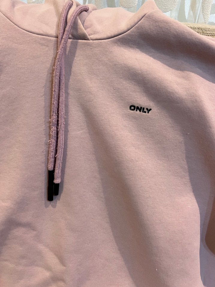 Pembe Yüksek Yakalı Kadın Sweatshirt - Görsel 2