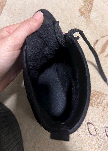 Siyah Süet Stiletto Topuklu Kadın Bot - Görsel 7