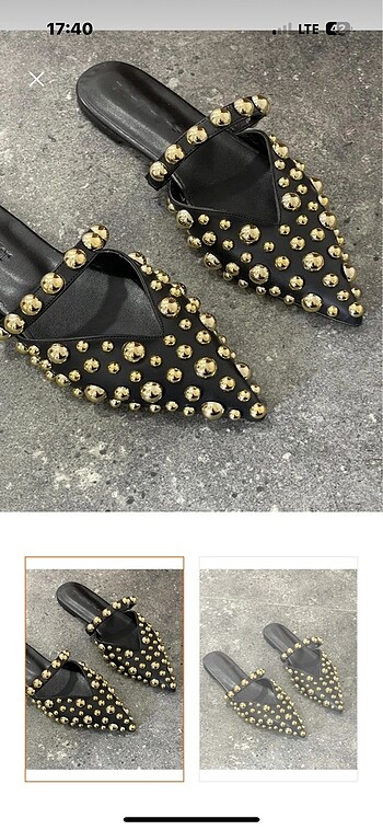 Siyah gold droplu terlik
