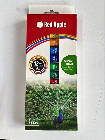 Akrilik boya 12?li Red Apple