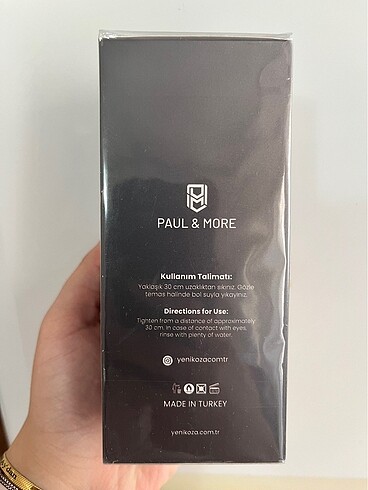 Diğer Paul&more erkek parfümü sıfır ürün