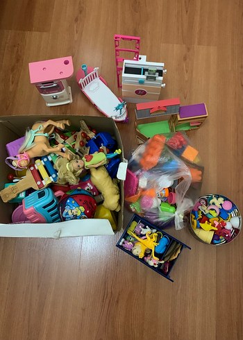 Renkli Oyuncak Seti - Bebek ve Hayvan Figürleri - Görsel 16