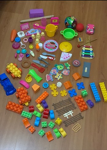 Renkli Oyuncak Seti - Bebek ve Hayvan Figürleri - Görsel 17