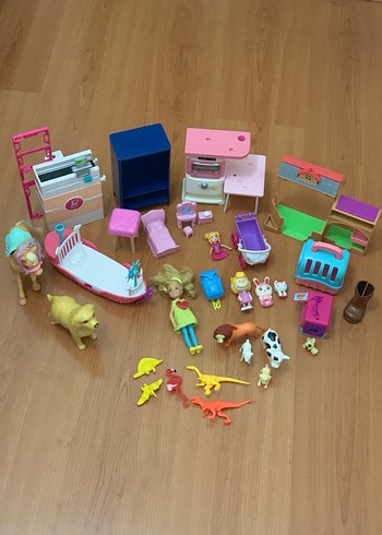 Renkli Oyuncak Seti - Bebek ve Hayvan Figürleri - Görsel 4