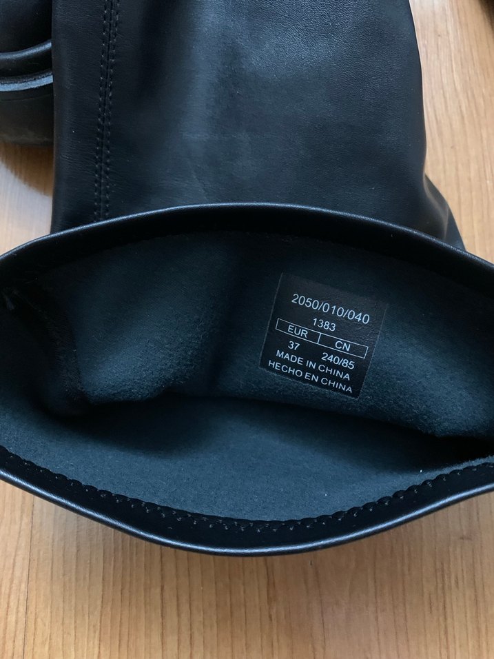 Siyah Deri Dizüstü Kadın Çizme - Görsel 3
