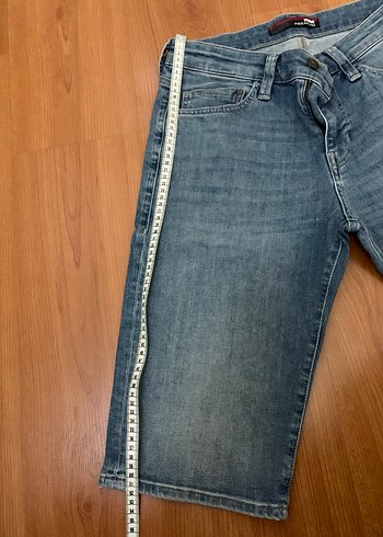 Mavi Denim Erkek Mini Şort - Görsel 4