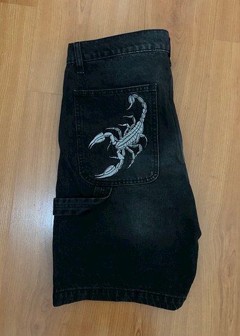 Siyah özel Baskılı Şort - Görsel 4