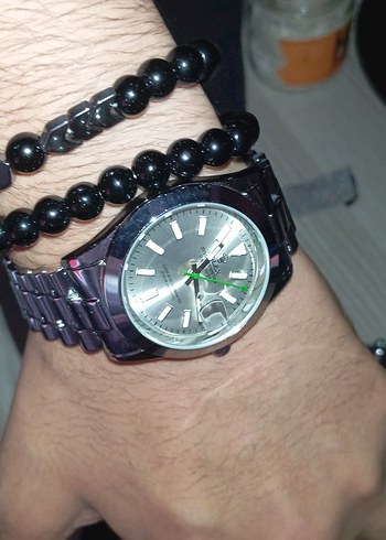 Minimalist Siyah Metal Erkek Kol Saati - Görsel 4