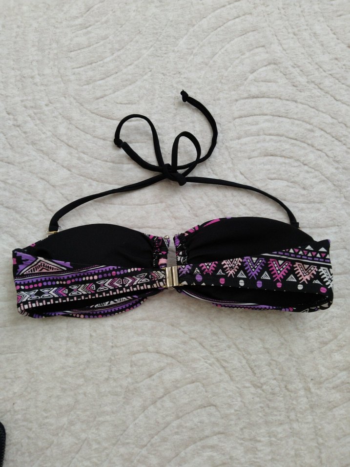 Bohem Çok Renkli Strappy Bikini Üstü - Görsel 2