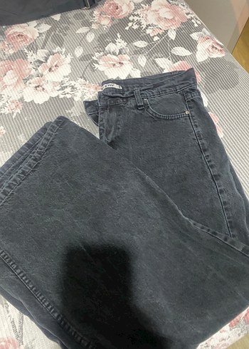 m Beden siyah Renk Siyah Kadın Bol Paça Pantolon