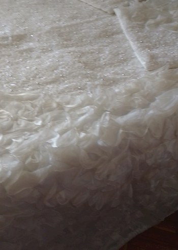 Beyaz yatak odası örtüsü - Görsel 8