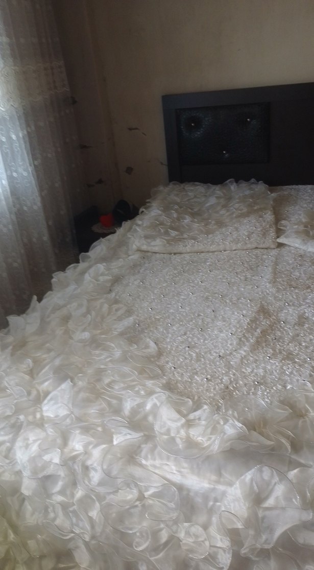 Beyaz yatak odası örtüsü - Görsel 4