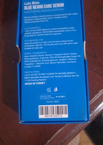 Luis Bien Mavi Sakal Bakım Serumu 20ml - Görsel 2