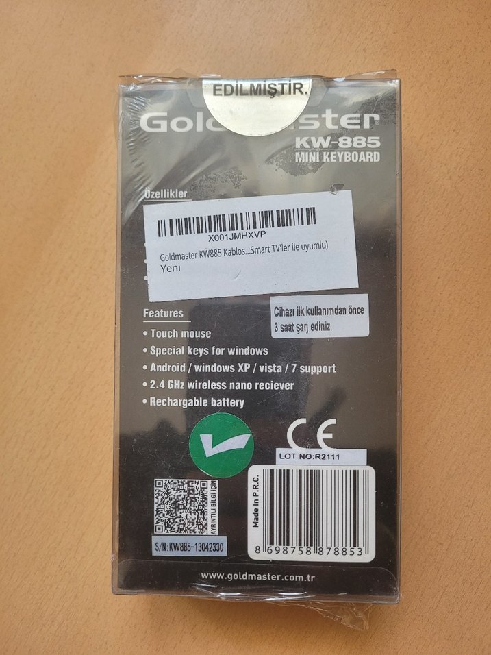 GoldMaster KW-885 Mini Klavye kablosuz - Görsel 2