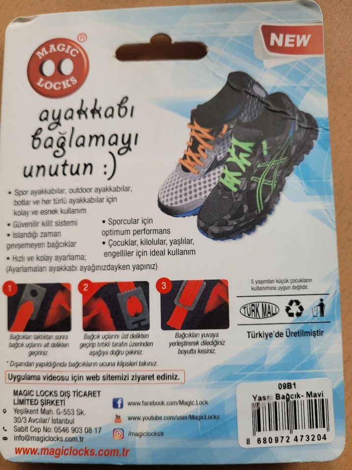 akıllı yassı Ayakkabı Bağcığı - Görsel 2