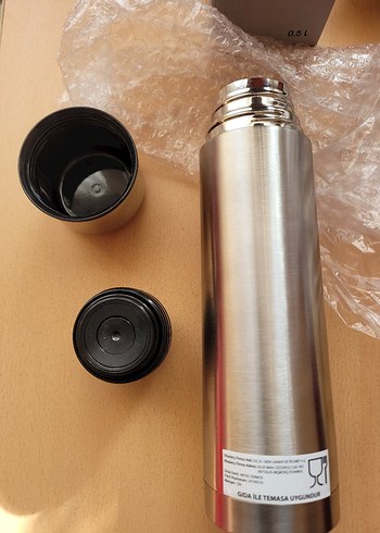 Quiksilver Gri Çelik Termos 0.5L - Görsel 4