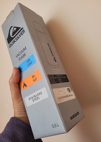 Quiksilver Gri Çelik Termos 0.5L - Görsel 7