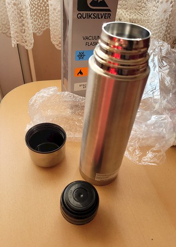 Quiksilver Gri Çelik Termos 0.5L - Görsel 5