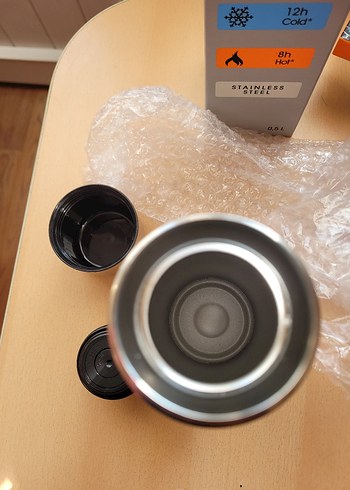 Quiksilver Gri Çelik Termos 0.5L - Görsel 3