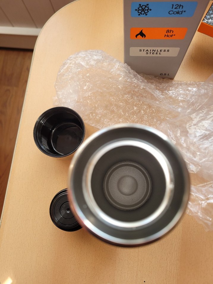 Quiksilver Gri Çelik Termos 0.5L - Görsel 3