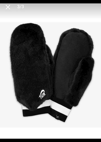 Nike siyah Kürklü Kadın Eldiveni - Görsel 2