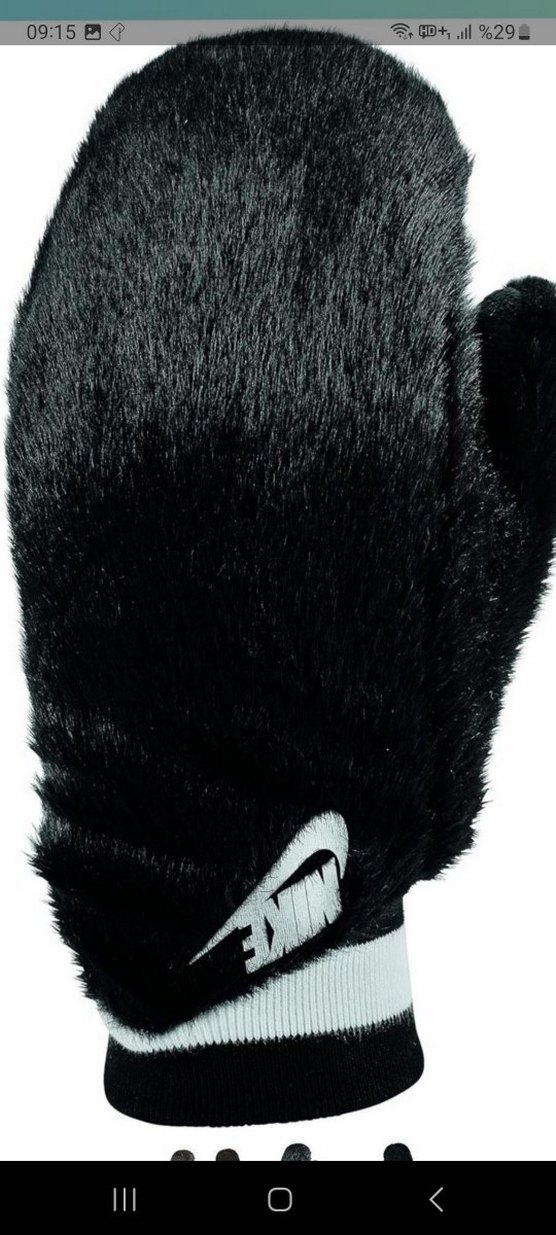 Nike siyah Kürklü Kadın Eldiveni - Görsel 4