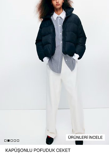 H&M Kapüşonlu şişme mont