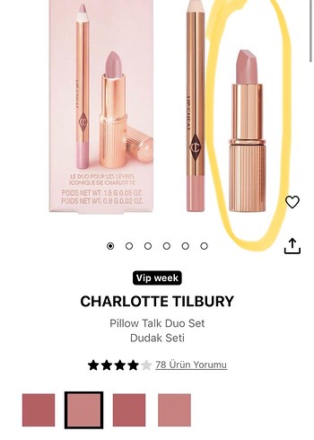 Charlotte Tilbury Pillow Talk Dudak Seti