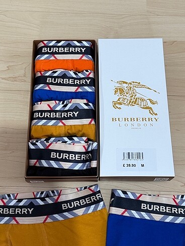 Burberry 4 lü Boxer Seti