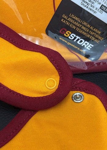 Galatasaray Renkli Baskılı Bebek Önlüğü - Görsel 5