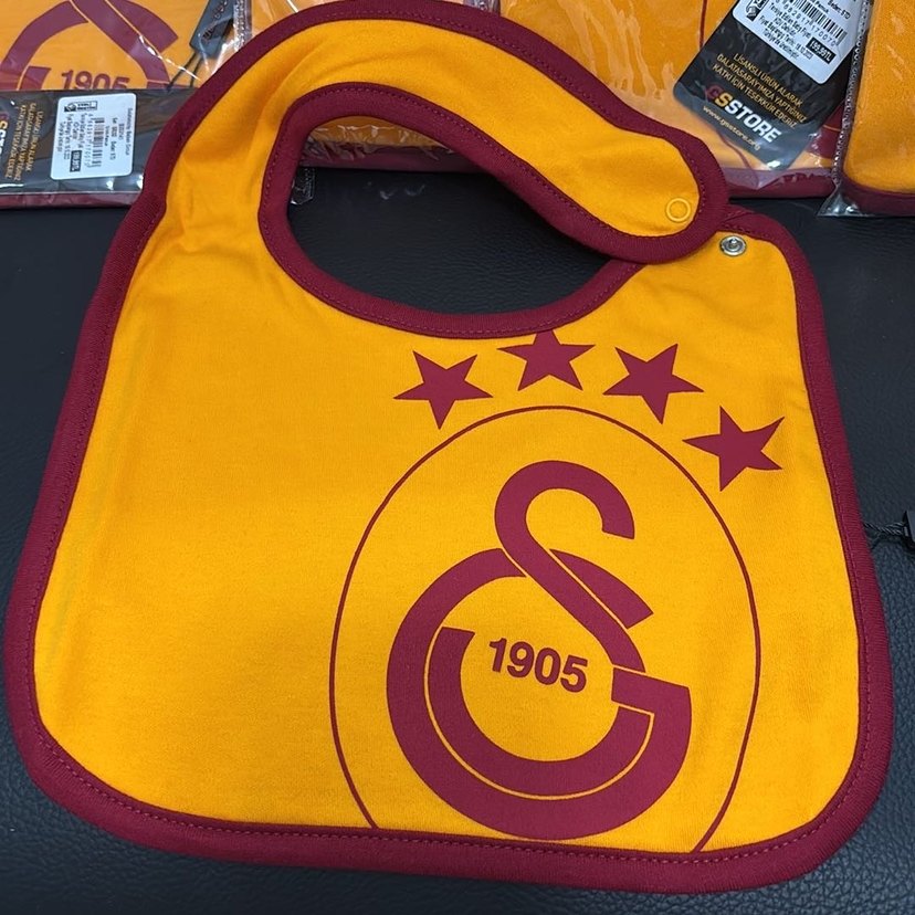 Galatasaray Renkli Baskılı Bebek Önlüğü - Görsel 2