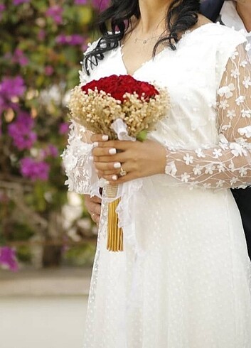 xl Beden beyaz Renk Nikah elbisesi
