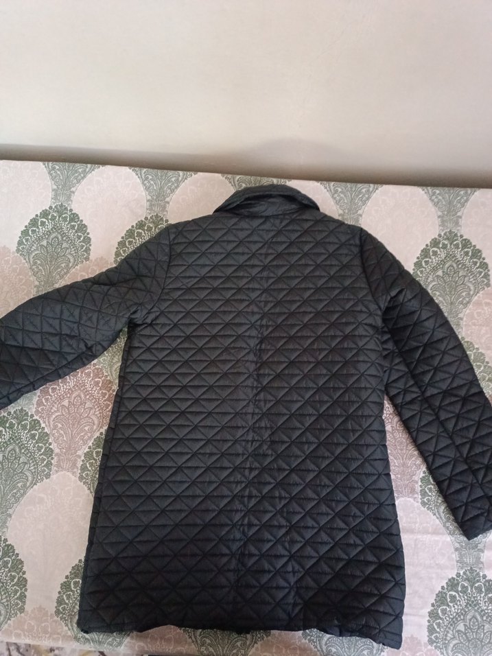 Düğmeli Siyah Kadın Street Wear Ceket - Görsel 2