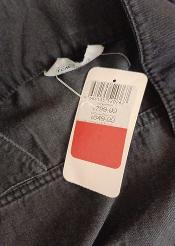 Düğmeli Siyah Kadın Denim Ceket - Görsel 4