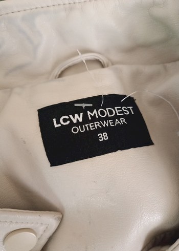 Bej Düğmeli Uzun Deri Erkek Mont - Görsel 5