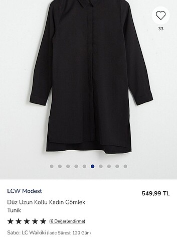 LCW Siyah krep tunik 40 beden